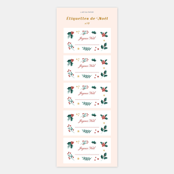 Santa Claus sticker labels - 10ex