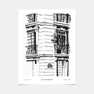 Poster Rue de Babylone – Frederic Forest