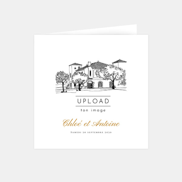 Heritage wedding invitation