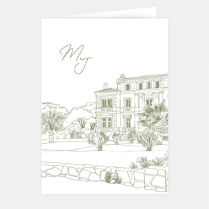 Schöne Hochzeitseinladung zu Hause