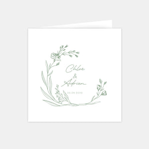 Faire-part de mariage champêtre classique