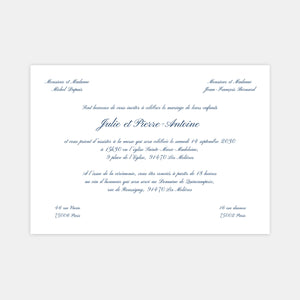 Classic landscape wedding invitation