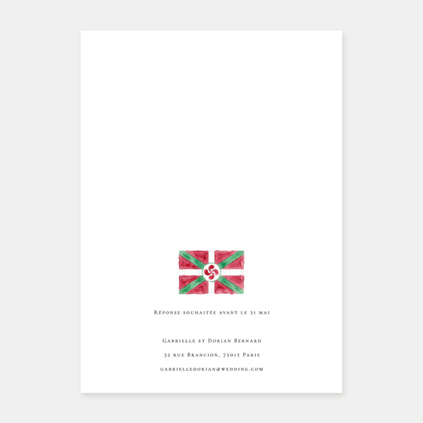 Faire-part de mariage au Pays Basque