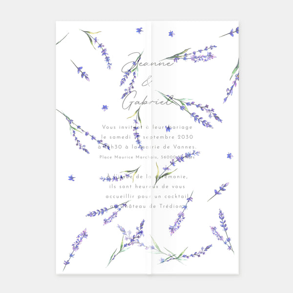Vellum lavender sprigs