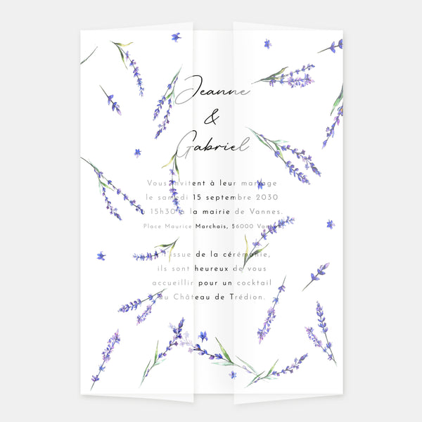 Vellum lavender sprigs