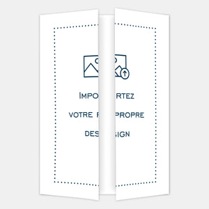Quadratische Triptychonkarte 140x290 mm zum Personalisieren