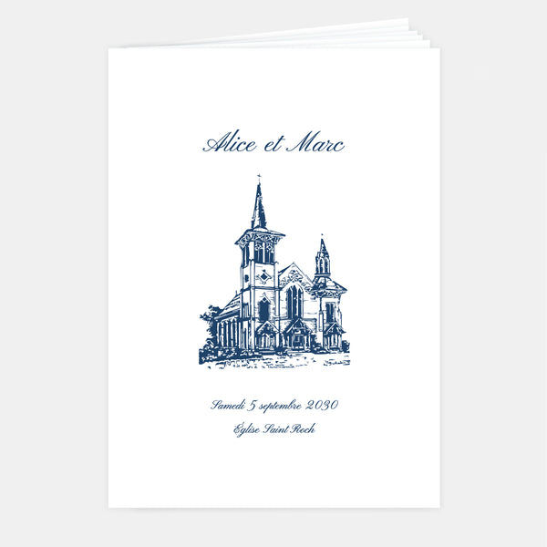 Livret de mariage classique - 8 pages + couverture