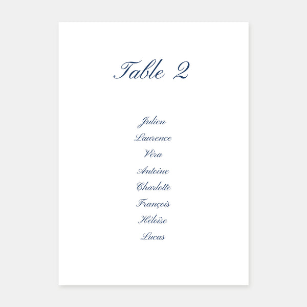 Juliet's crown wedding table plan - 5ex