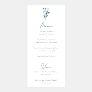 Hochzeitsmenü mit Landeswappen