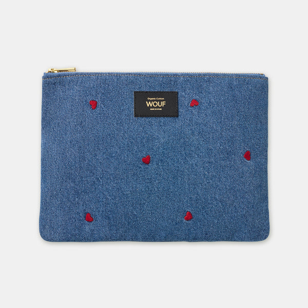 Großes Jeans-Federmäppchen – Anaïs