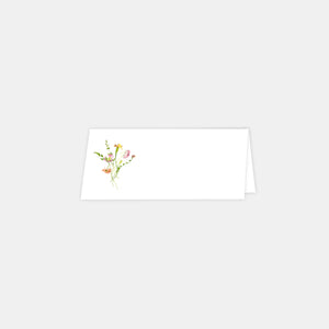 Watercolor garden place marker - 20 copies