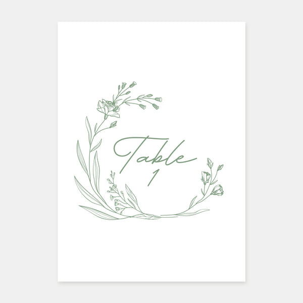 Klassische rustikale Tischkarten für Hochzeiten