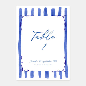 Tischmarker „Pretty Lines“ – 5 Exemplare