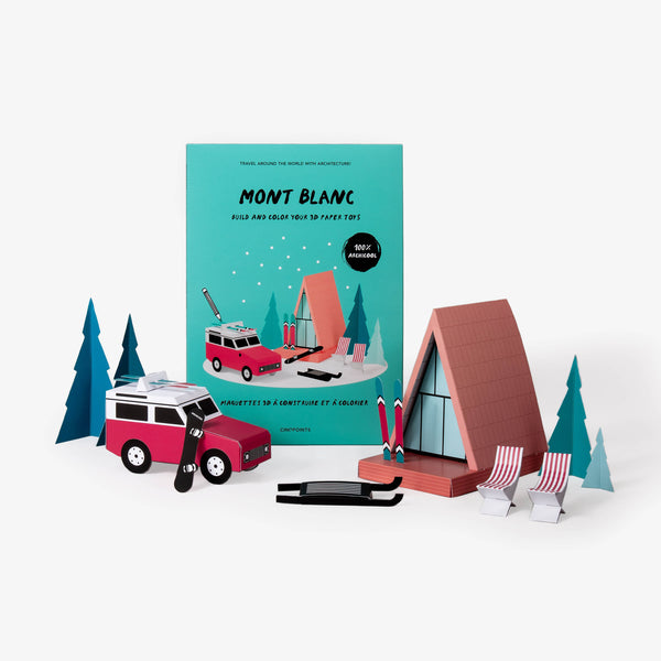 3D paper model - Mont blanc