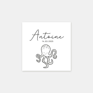 Personalisierter Oktopus-Stempel