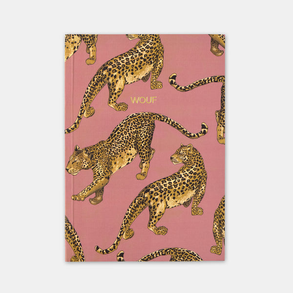 A5 Leopard Olive Notebook