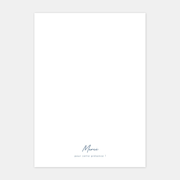 Paris engraved wedding booklet