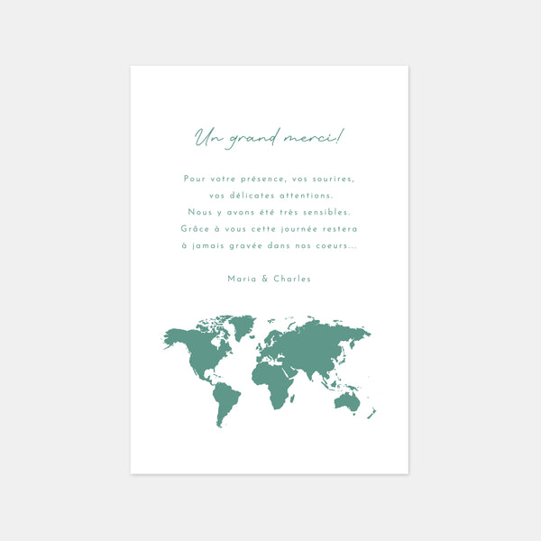 Olive branch wedding thank you card
