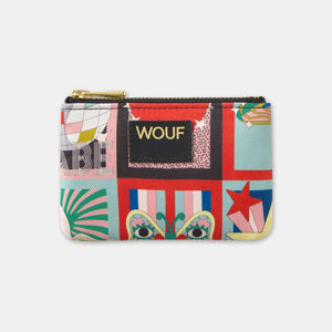 Mini-Clutch mit Leopardenmuster