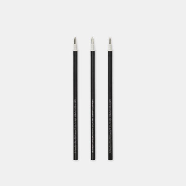 Erasable gel ink pen refills - black