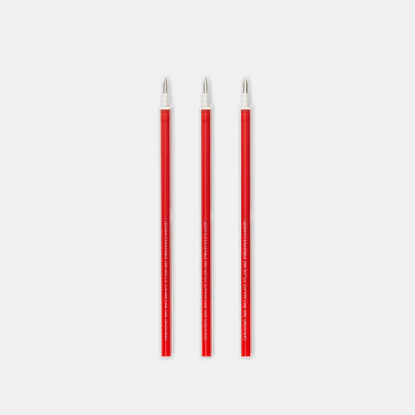 Erasable gel ink pen refills - red