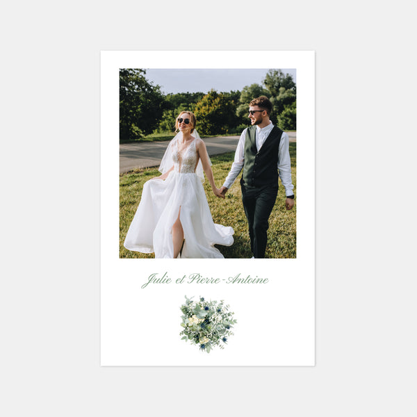 Dankeskarte Hochzeit auf dem Weingut