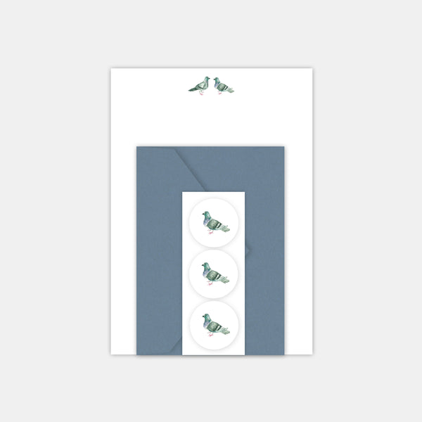 Stationery set - Pigeons