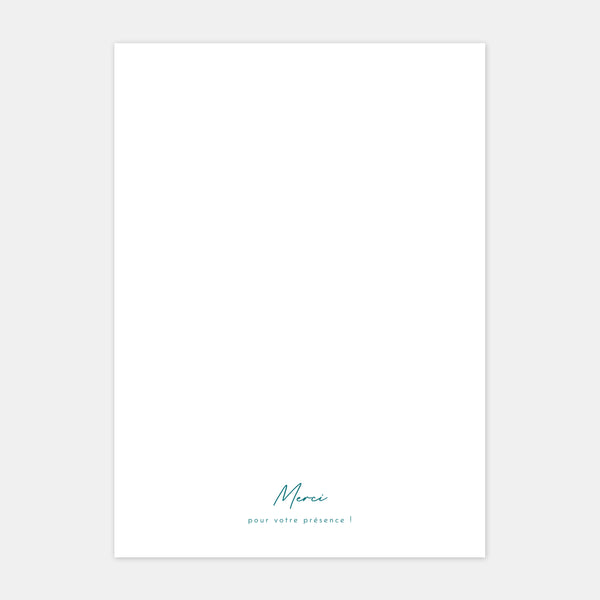 Wedding booklet engraving the south