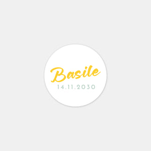 Personalisierte Pop-Namensaufkleber - 48 Exemplare