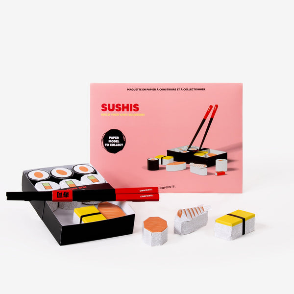 3D paper model - Sushi