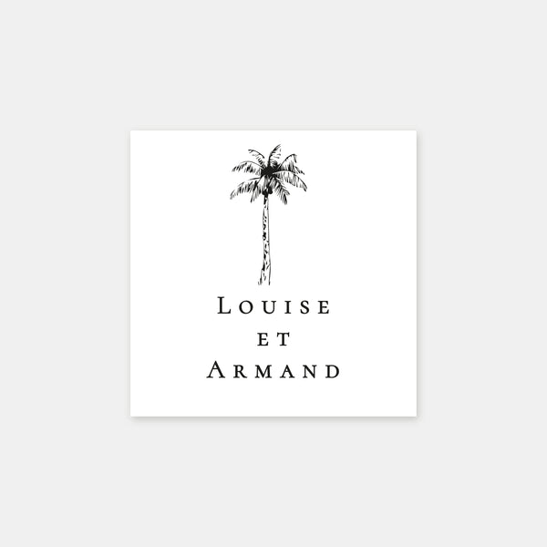 Personalisierter tropischer Strandstempel