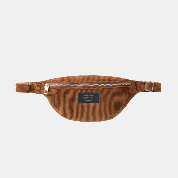Samt-Gürteltasche – Karamell