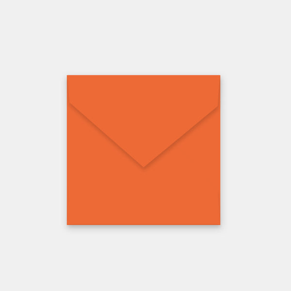 140x140 mm orange vellum envelope
