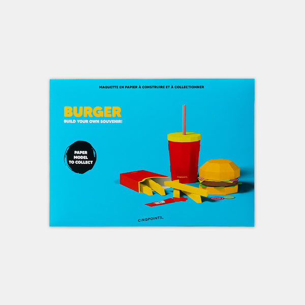 3D-Papiermodell – Burger