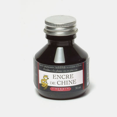 Flasche 50 ml schwarze Tinte