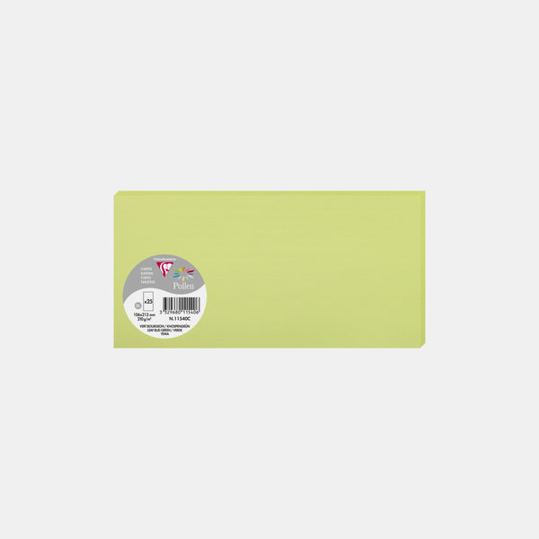 Card 106x213 vellum 210g green bud Pollen