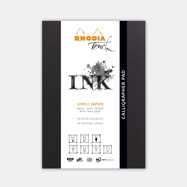 Kalligrafieblock A5+ Hochformat, einfaches Naturpapier 130 g/m²