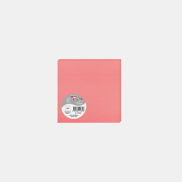 Card 135x135 vellum 210g litchi Pollen