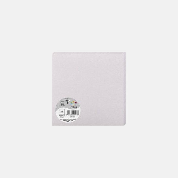 Carte 160x160 irisé 210g rose poudré irisé Pollen