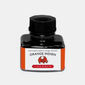 Flasche mit 30 ml indischer orangefarbener Stifttinte