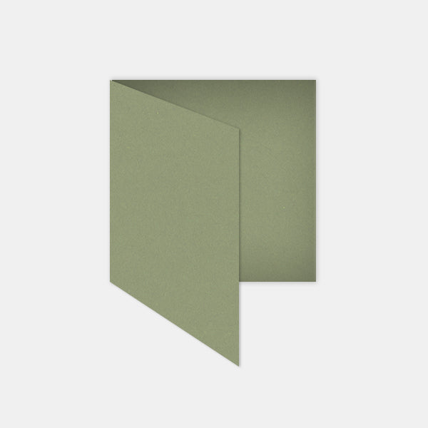 Carte pré-pliée 130x260mm kraft olive