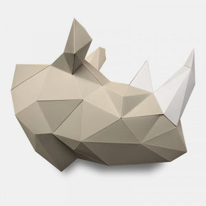 Nashorn-Papiertrophäe