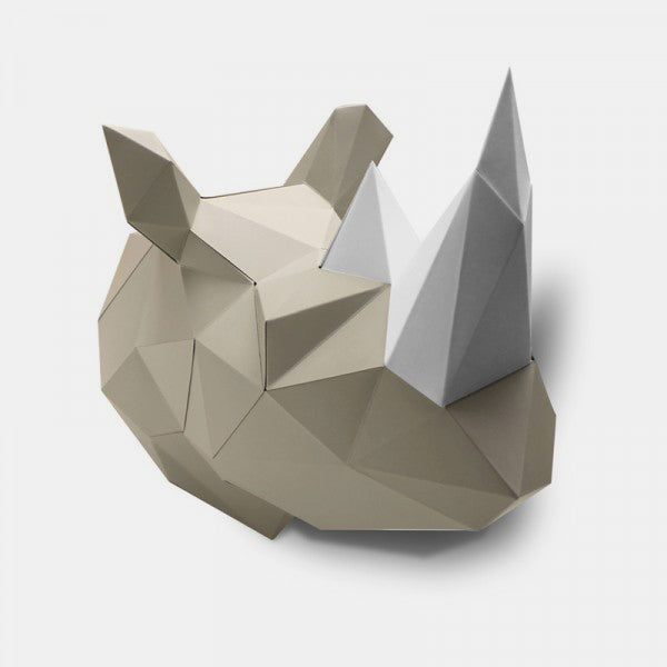 Nashorn-Papiertrophäe