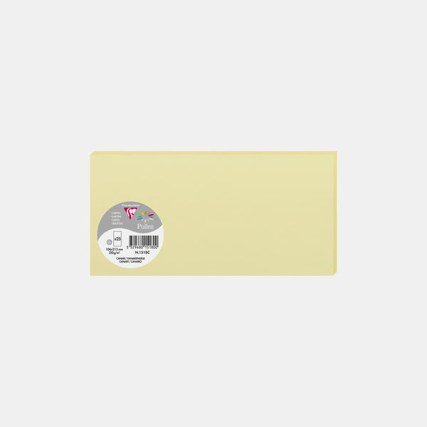 Card 106x213 vellum 210g canary yellow Pollen