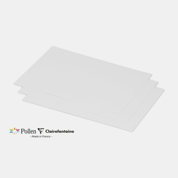 Carte 158x222 velin 210g blanc Pollen
