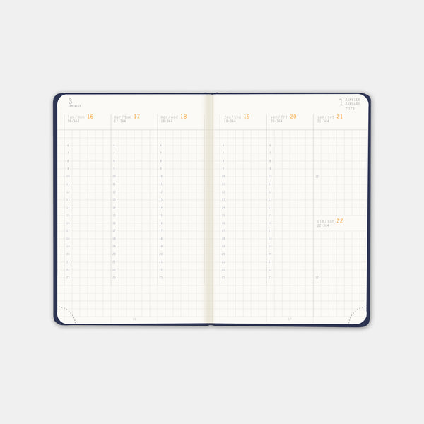 Rhodia 2024 A6 Nachtblauer Terminplaner