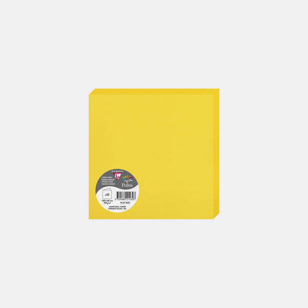 Pre-folded card 160x320 vellum 210g sunny yellow Pollen