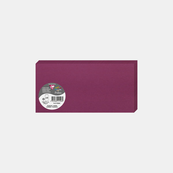Pre-folded card 213x213 vellum 210g raspberry Pollen