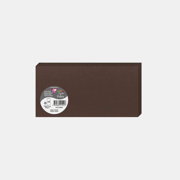 Pre-folded card 213x213 vellum 210g cocoa Pollen