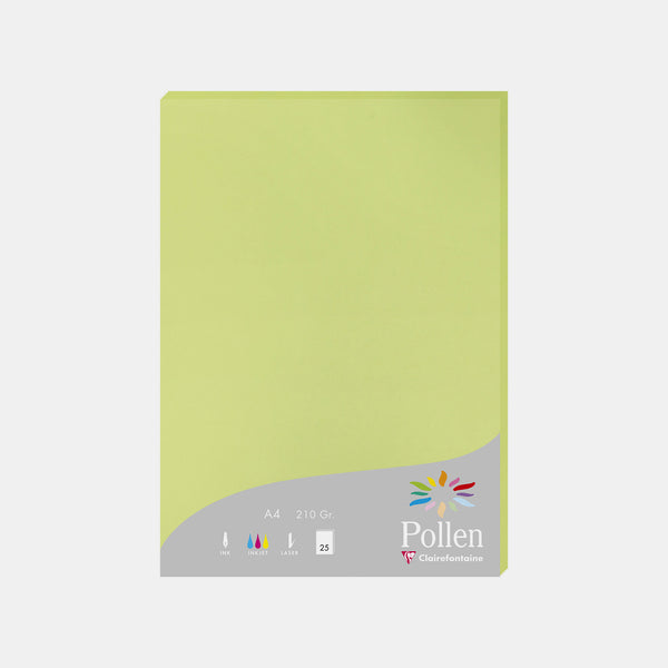 A4-Pergamentblatt, 210 g, grüne Knospenpollen
